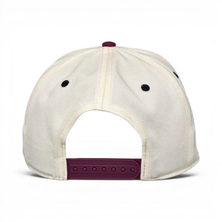 Texas Snapback - The Manziel (Cream/Maroon) - Shells Vintage Hat Co.
