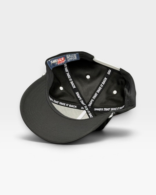The 19th Hole Snapback (Black) - Shells Vintage Hat Co.