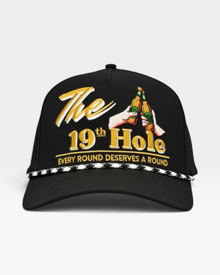 The 19th Hole Snapback (Black) - Shells Vintage Hat Co.