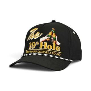 The 19th Hole Snapback (Black) - Shells Vintage Hat Co.