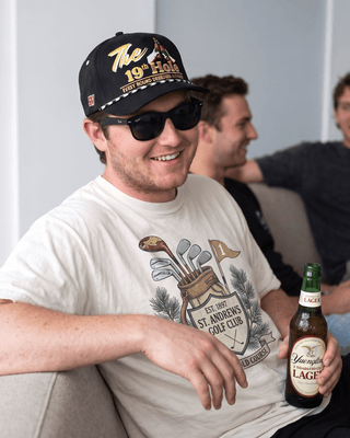 The 19th Hole Snapback (Black) - Shells Vintage Hat Co.