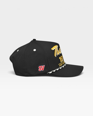 The 19th Hole Snapback (Black) - Shells Vintage Hat Co.