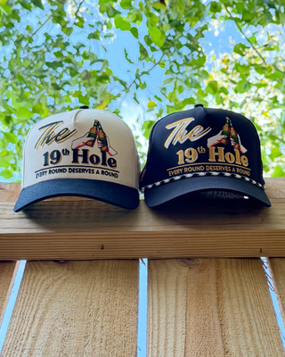 The 19th Hole Snapback (Black) - Shells Vintage Hat Co.