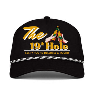 The 19th Hole Snapback (Black) - Shells Vintage Hat Co.
