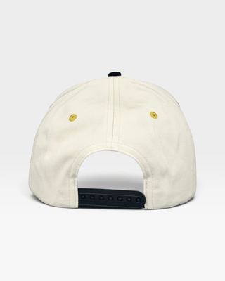 The 19th Hole Snapback (Cream/Black) - Shells Vintage Hat Co.