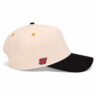 The 19th Hole Snapback (Cream/Black) - Shells Vintage Hat Co.