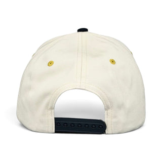The 19th Hole Snapback (Cream/Black) - Shells Vintage Hat Co.