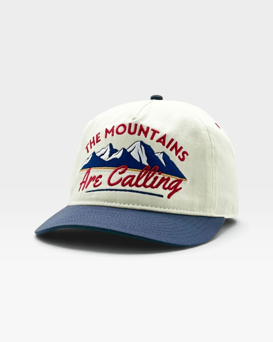The Mountains Are Calling Snapback - The Peak - Shells Vintage Hat Co.