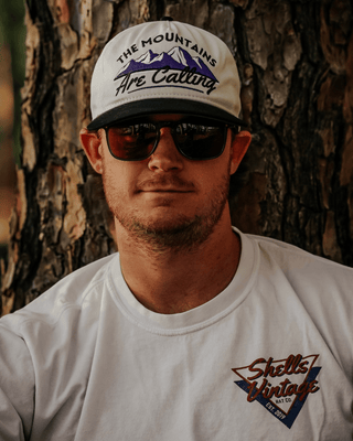 The Mountains Are Calling Snapback - The Rocky - Shells Vintage Hat Co.