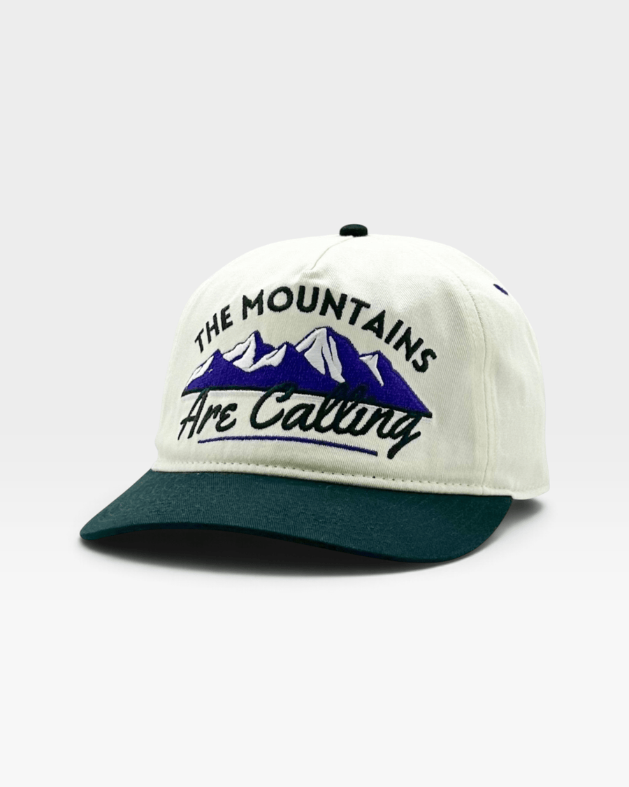 The Mountains Are Calling Snapback - The Rocky - Shells Vintage Hat Co.