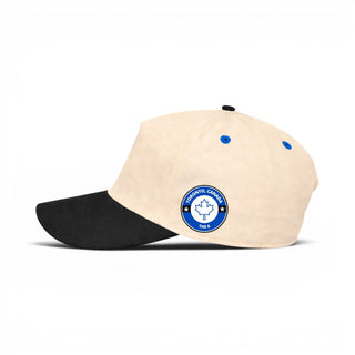 Toronto Snapback - The Leaf (Cream/Black) - Shells Vintage Hat Co.