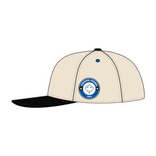 Toronto Snapback - The Leaf (Cream/Black) - Shells Vintage Hat Co.