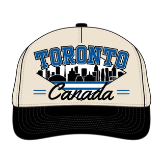 Toronto Snapback - The Leaf (Cream/Black) - Shells Vintage Hat Co.