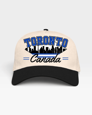 Toronto Snapback - The Leaf (Cream/Black) - Shells Vintage Hat Co.