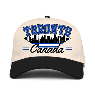 Toronto Snapback - The Leaf (Cream/Black) - Shells Vintage Hat Co.