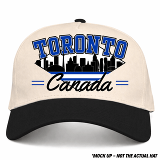 Toronto Snapback - The Leaf (Cream/Black) - Shells Vintage Hat Co.