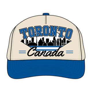 Toronto Snapback - The Leaf (Cream/Blue) - Shells Vintage Hat Co.