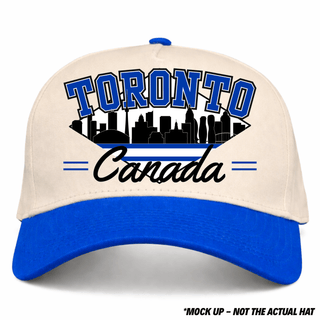 Toronto Snapback - The Leaf (Cream/Blue) - Shells Vintage Hat Co.