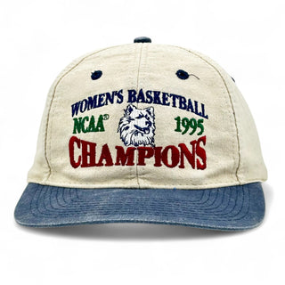 UConn Huskies 1995 Womens Basketball National Champions Snapback - Shells Vintage Hat Co.