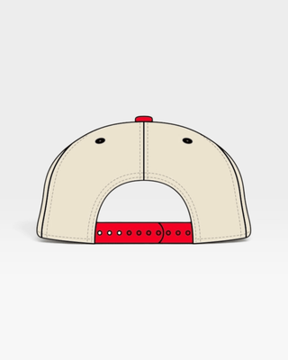 Utah Snapback - The Ute (Cream/Red) - Shells Vintage Hat Co.