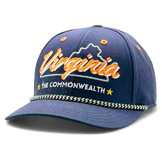 Virginia Rope Snapback - The Sampson - Shells Vintage Hat Co.