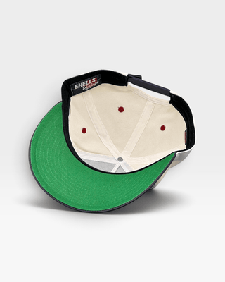 Washington D.C. Snapback - The Ovechkin (Cream/Navy) - Shells Vintage Hat Co.