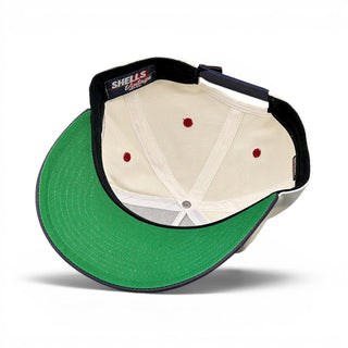 Washington D.C. Snapback - The Ovechkin (Cream/Navy) - Shells Vintage Hat Co.