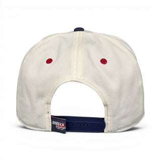 Washington D.C. Snapback - The Ovechkin (Cream/Navy) - Shells Vintage Hat Co.
