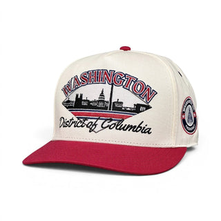 Washington D.C. Snapback - The Ovechkin (Cream/Red) - Shells Vintage Hat Co.