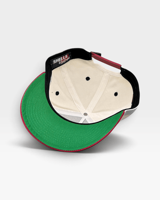 Washington D.C. Snapback - The Ovechkin (Cream/Red) - Shells Vintage Hat Co.