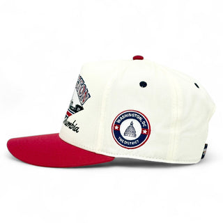 Washington D.C. Snapback - The Ovechkin (Cream/Red) - Shells Vintage Hat Co.