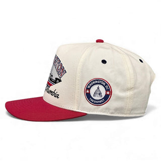 Washington D.C. Snapback - The Ovechkin (Cream/Red) - Shells Vintage Hat Co.