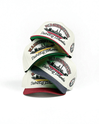 Washington D.C. Snapback - The Ovechkin (Cream/Red) - Shells Vintage Hat Co.