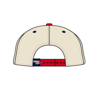 Washington D.C. Snapback - The Ovechkin (Cream/Red) - Shells Vintage Hat Co.