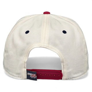 Washington D.C. Snapback - The Ovechkin (Cream/Red) - Shells Vintage Hat Co.