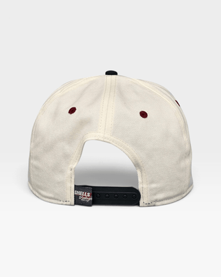 Washington D.C. Snapback - The Riggins (Cream/Black) - Shells Vintage Hat Co.