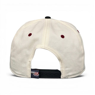 Washington D.C. Snapback - The Riggins (Cream/Black) - Shells Vintage Hat Co.