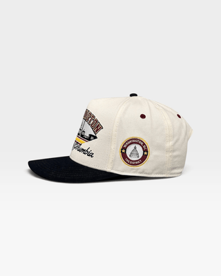 Washington D.C. Snapback - The Riggins (Cream/Black) - Shells Vintage Hat Co.