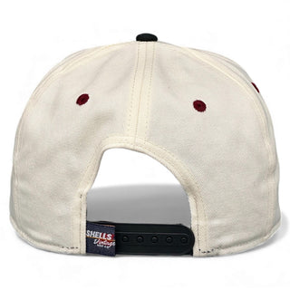 Washington D.C. Snapback - The Riggins (Cream/Black) - Shells Vintage Hat Co.
