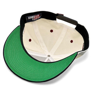 Washington D.C. Snapback - The Riggins (Cream/Black) - Shells Vintage Hat Co.