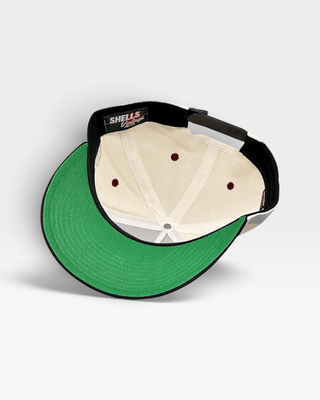Washington D.C. Snapback - The Riggins (Cream/Black) - Shells Vintage Hat Co.