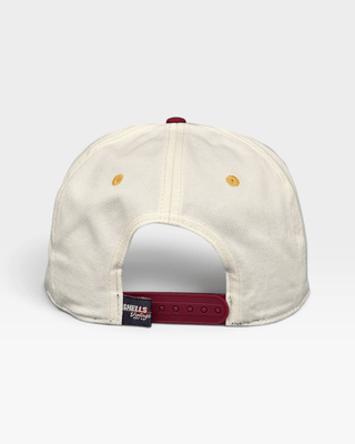 Washington D.C. Snapback - The Riggins (Cream/Crimson) - Shells Vintage Hat Co.