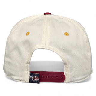 Washington D.C. Snapback - The Riggins (Cream/Crimson) - Shells Vintage Hat Co.