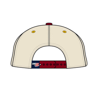 Washington D.C. Snapback - The Riggins (Cream/Crimson) - Shells Vintage Hat Co.