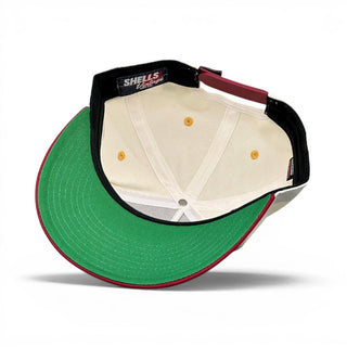Washington D.C. Snapback - The Riggins (Cream/Crimson) - Shells Vintage Hat Co.