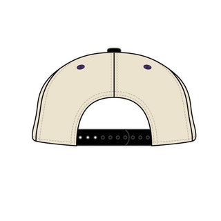 Washington Snapback - The Husky (Cream/Black) - Shells Vintage Hat Co.
