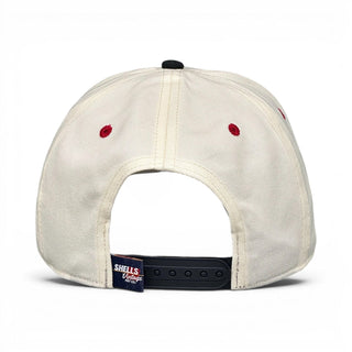 Wisconsin Snapback - The Watt (Cream/Black) - Shells Vintage Hat Co.
