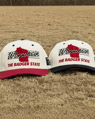 Wisconsin Snapback - The Watt (Cream/Black) - Shells Vintage Hat Co.