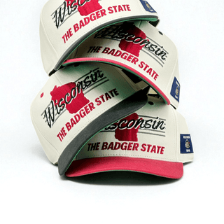 Wisconsin Snapback - The Watt (Cream/Black) - Shells Vintage Hat Co.
