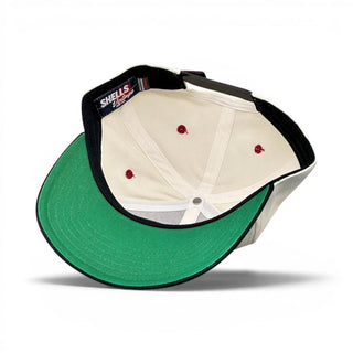 Wisconsin Snapback - The Watt (Cream/Black) - Shells Vintage Hat Co.